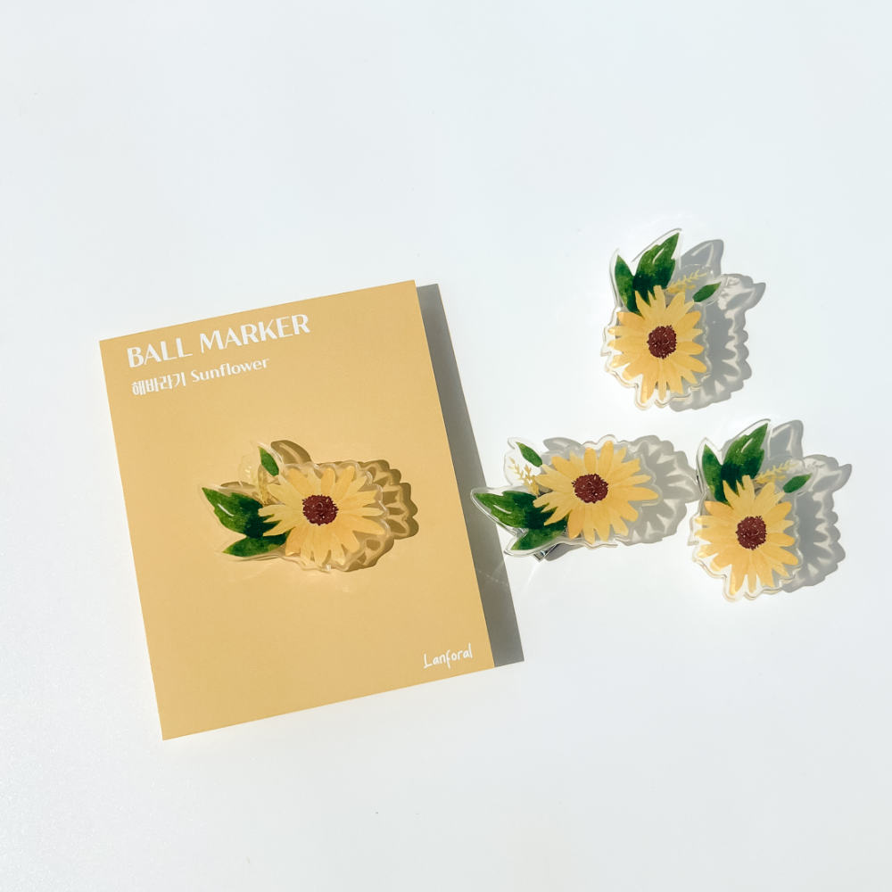 해바라기 골프공 볼마커의 사본