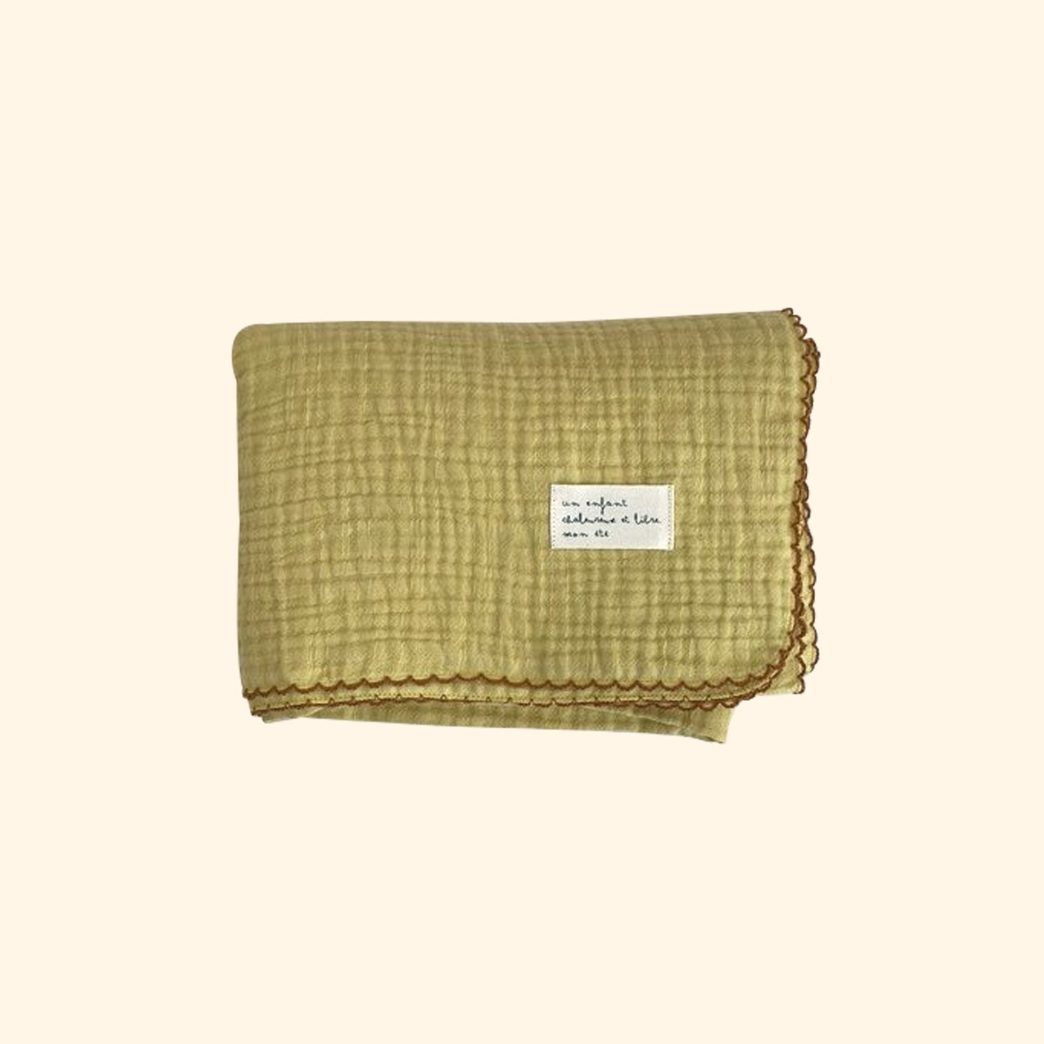 Mignon Blanket - Lime yellow