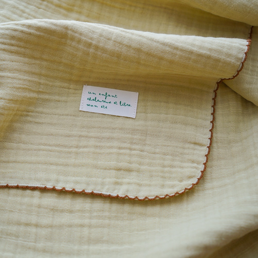 Mignon Blanket - Lime yellow