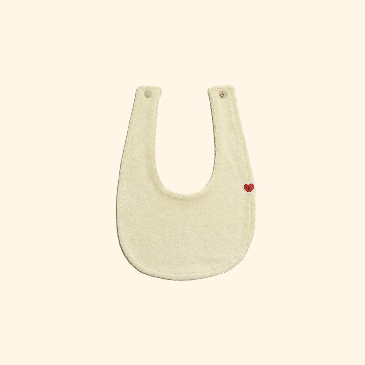 Petit Terry Bib - cream