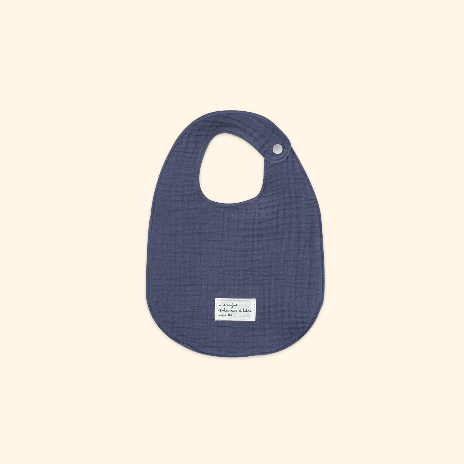 Petit Gauze Bib - navy