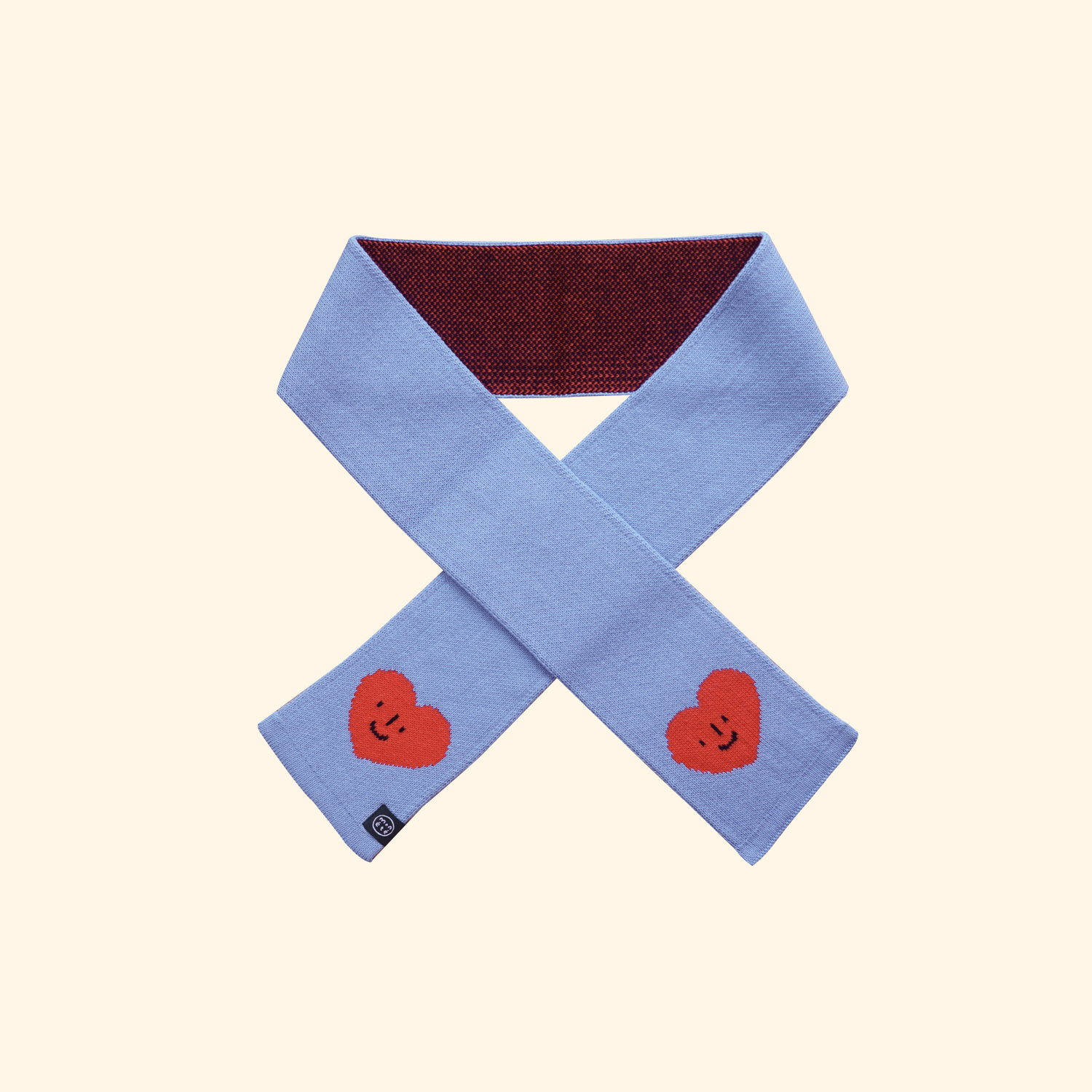 Heart Petit muffler - Powder Blue