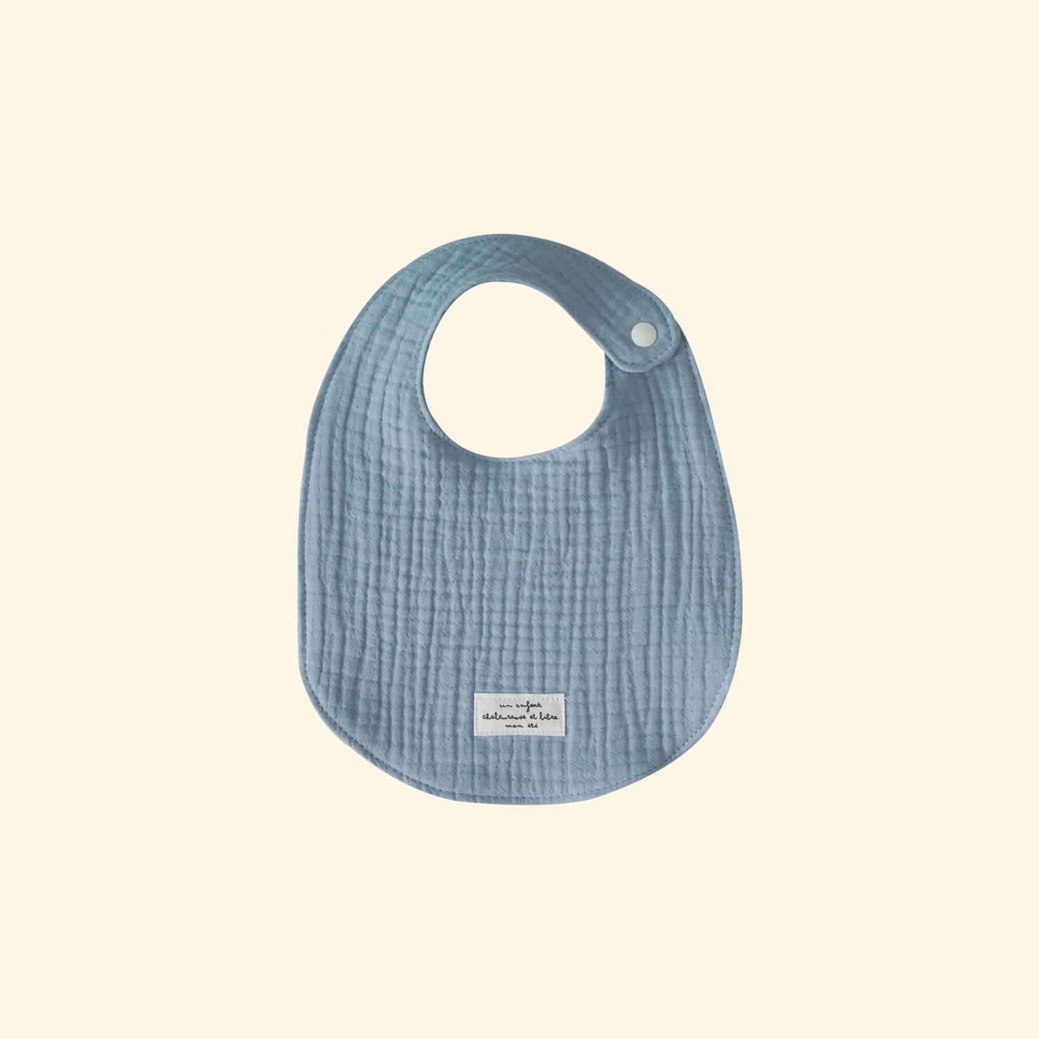 Petit Gauze Bib - powder blue