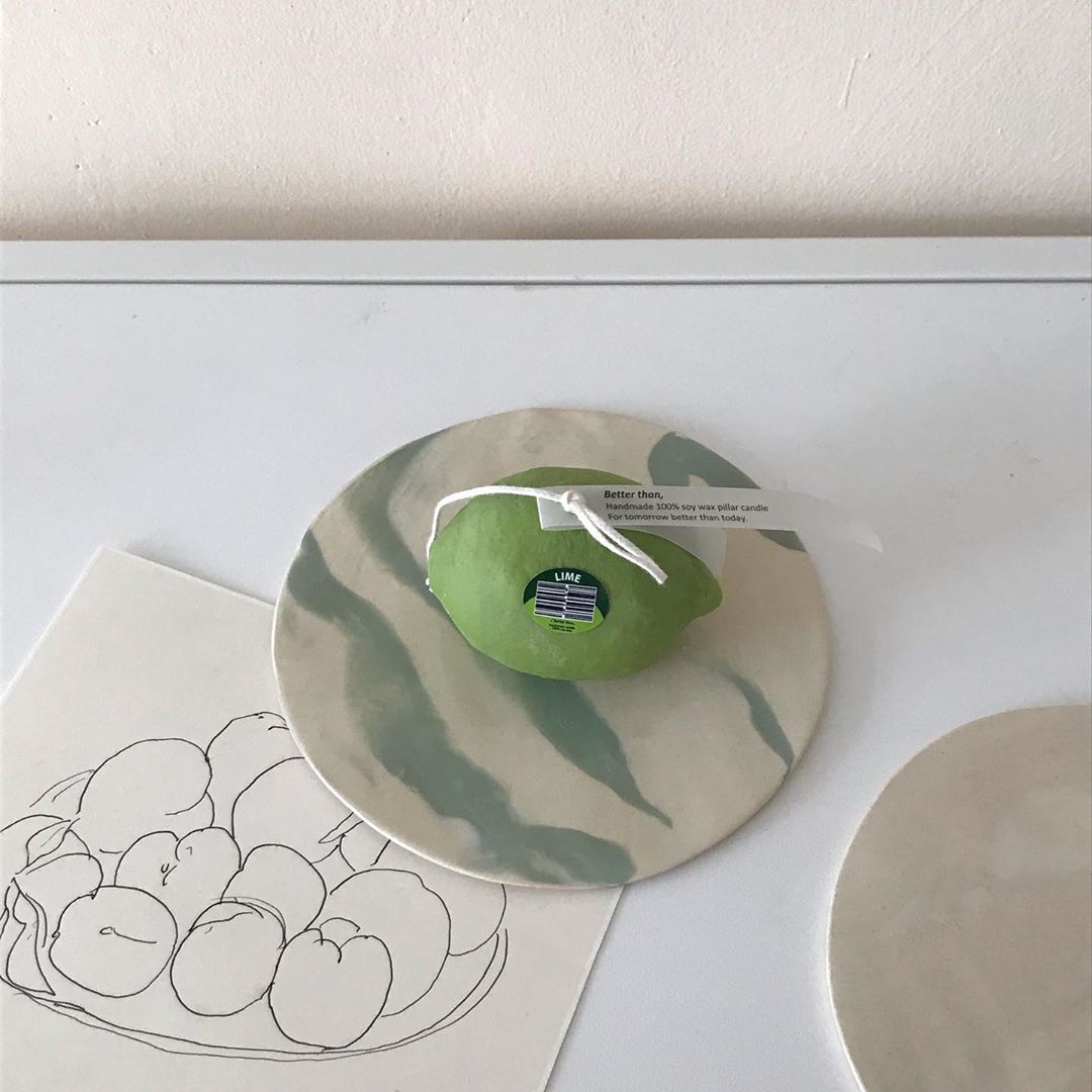 Lime candle