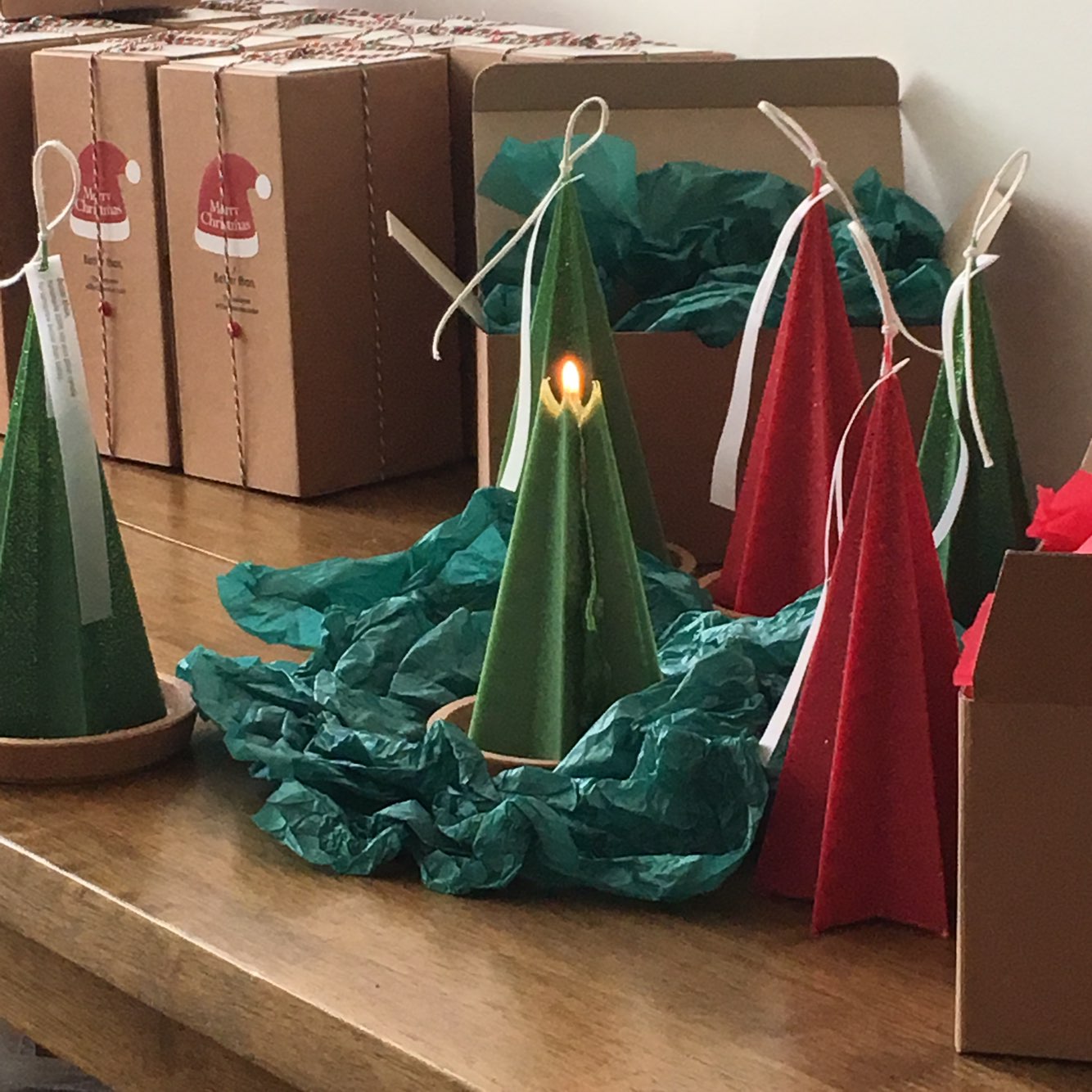 Red🎅🏻Holiday-treecandle