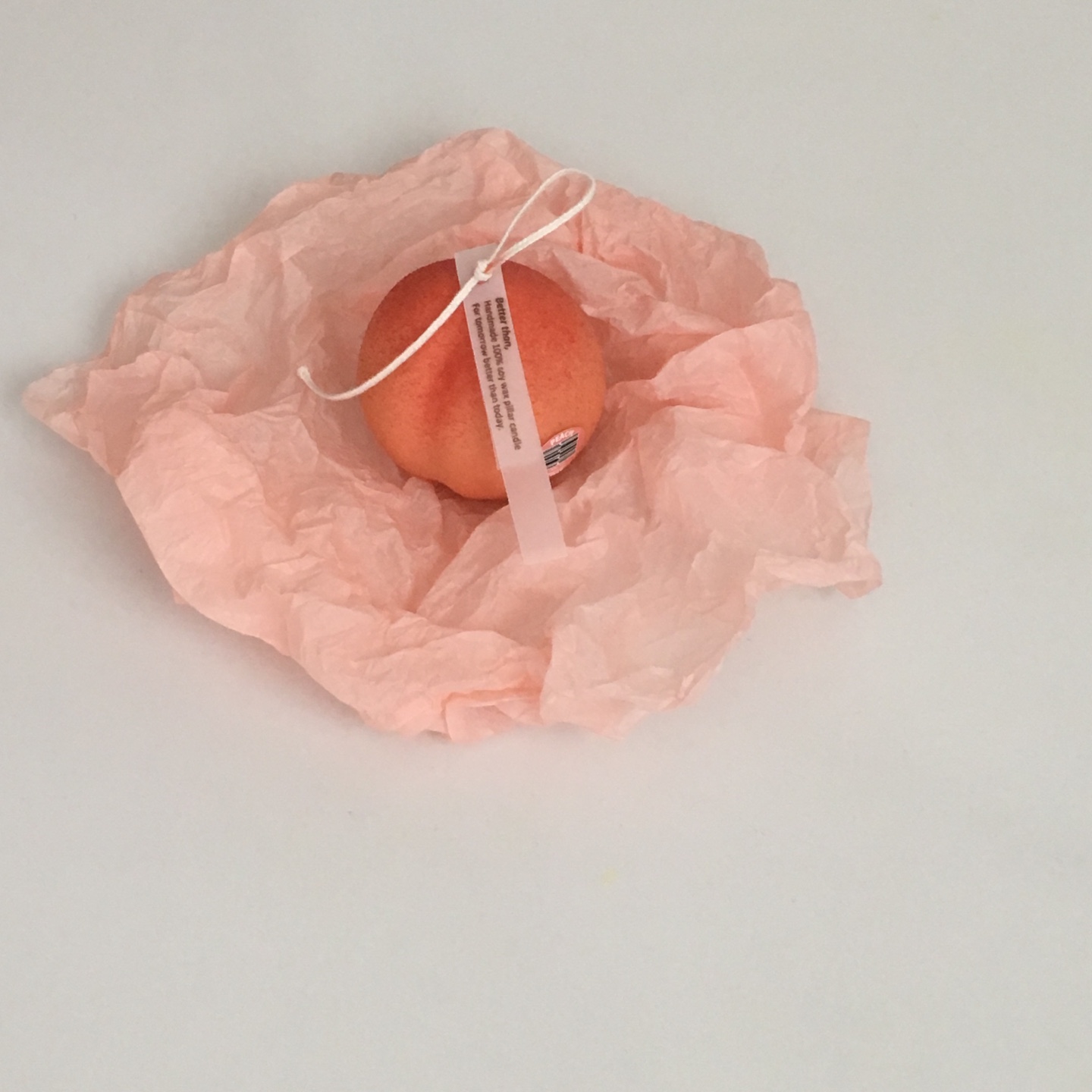Peach candle