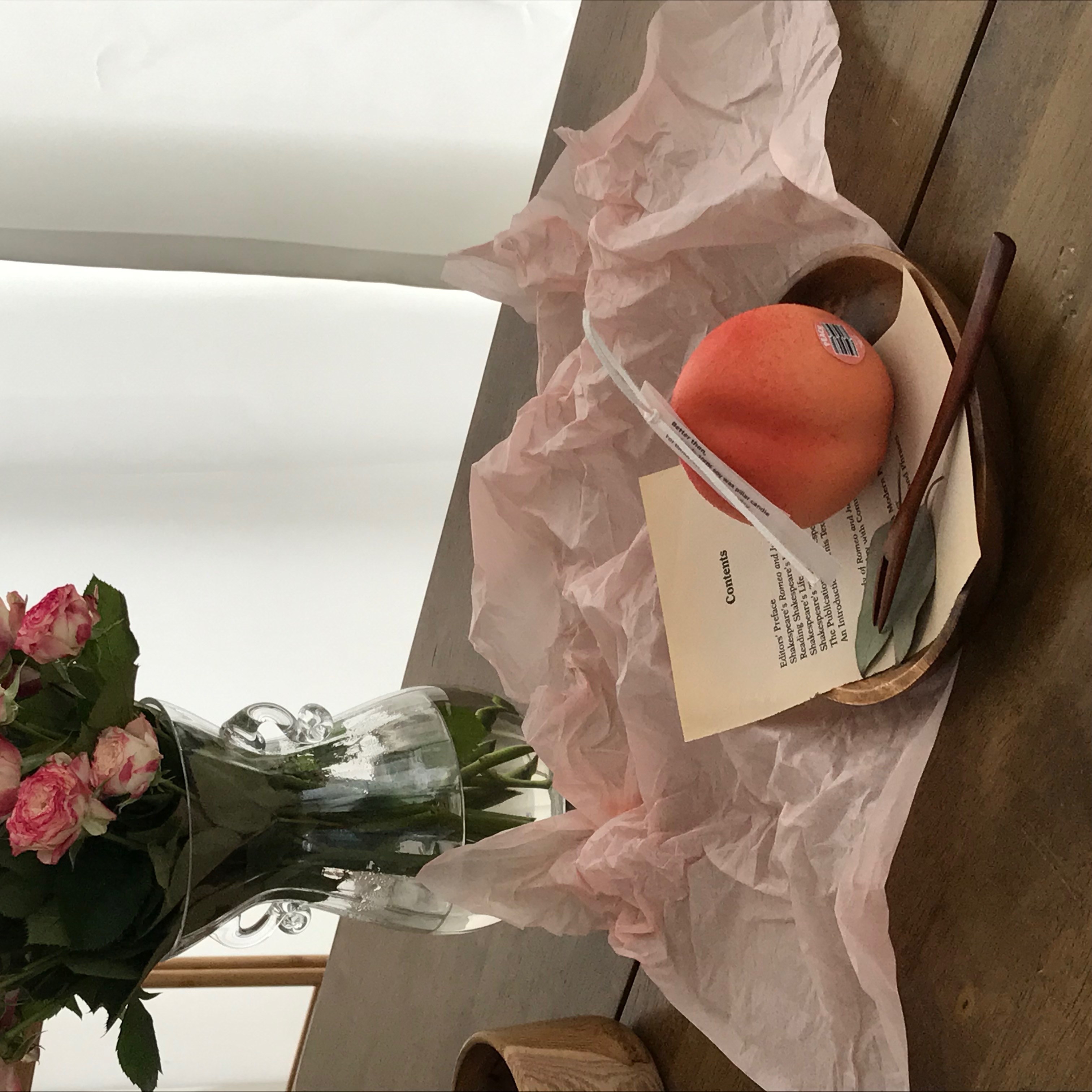 Peach candle