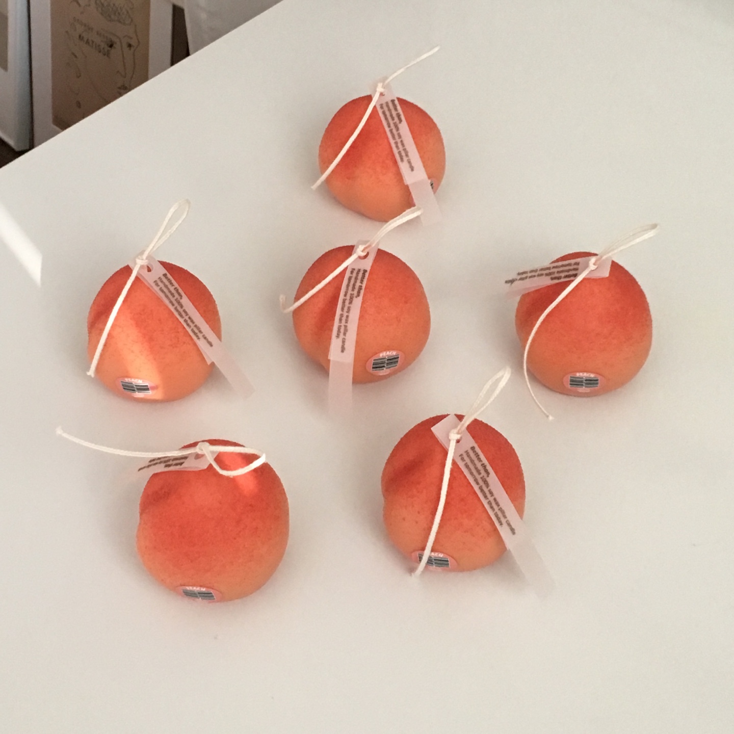 Peach candle