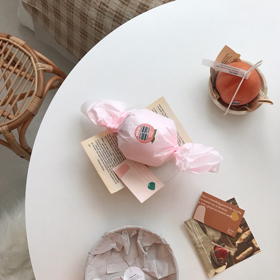 Peach candle