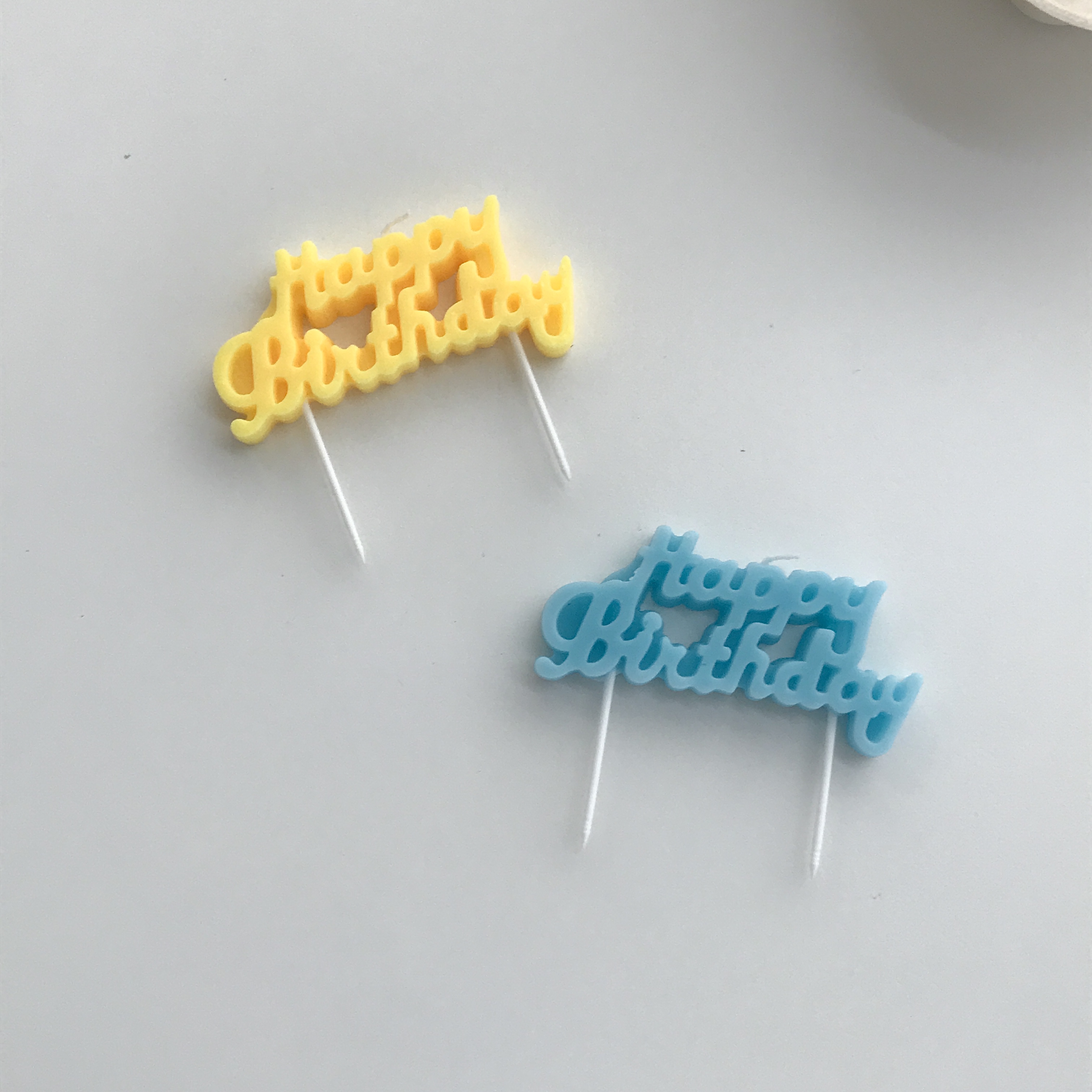 HBD lettering candle
