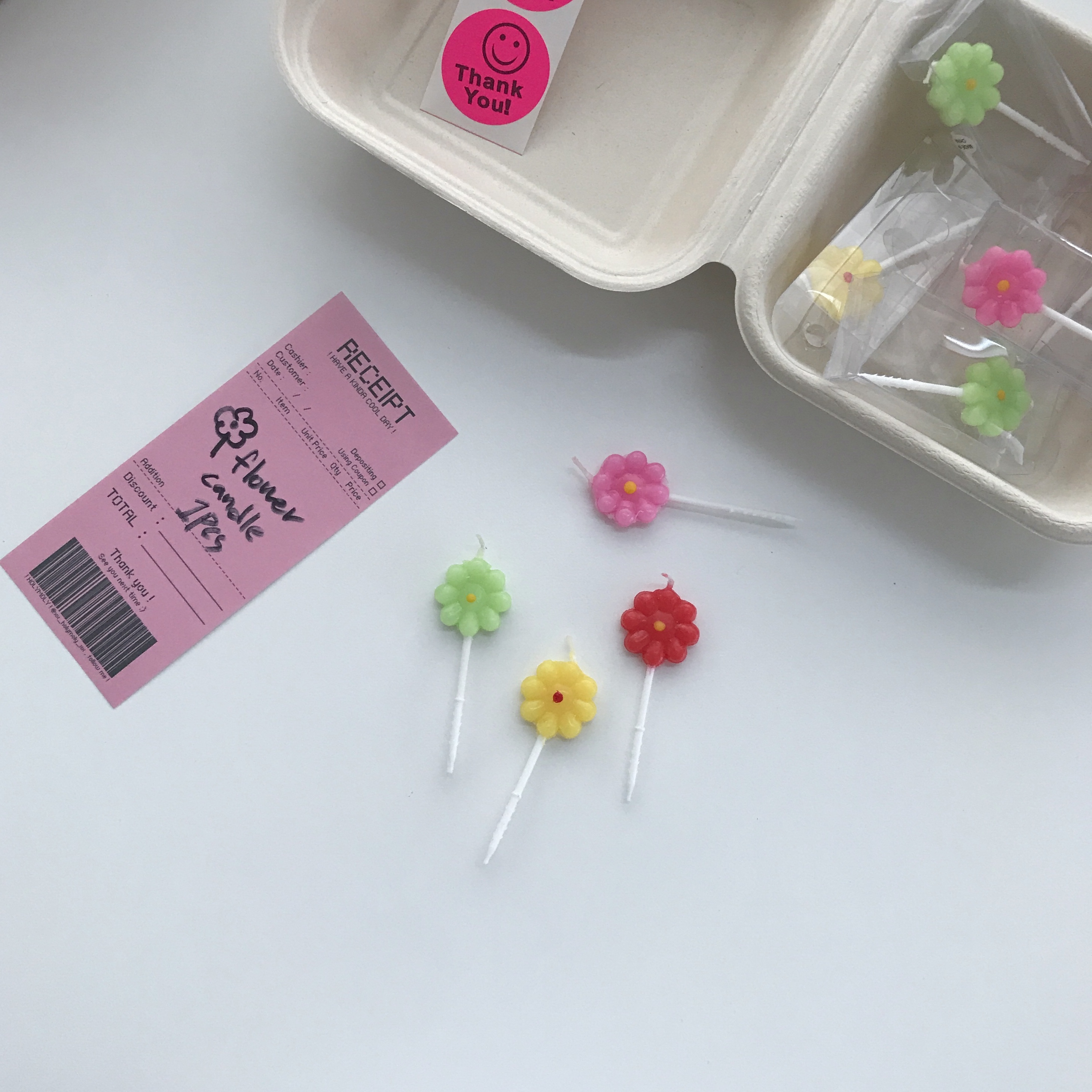 Flower candle