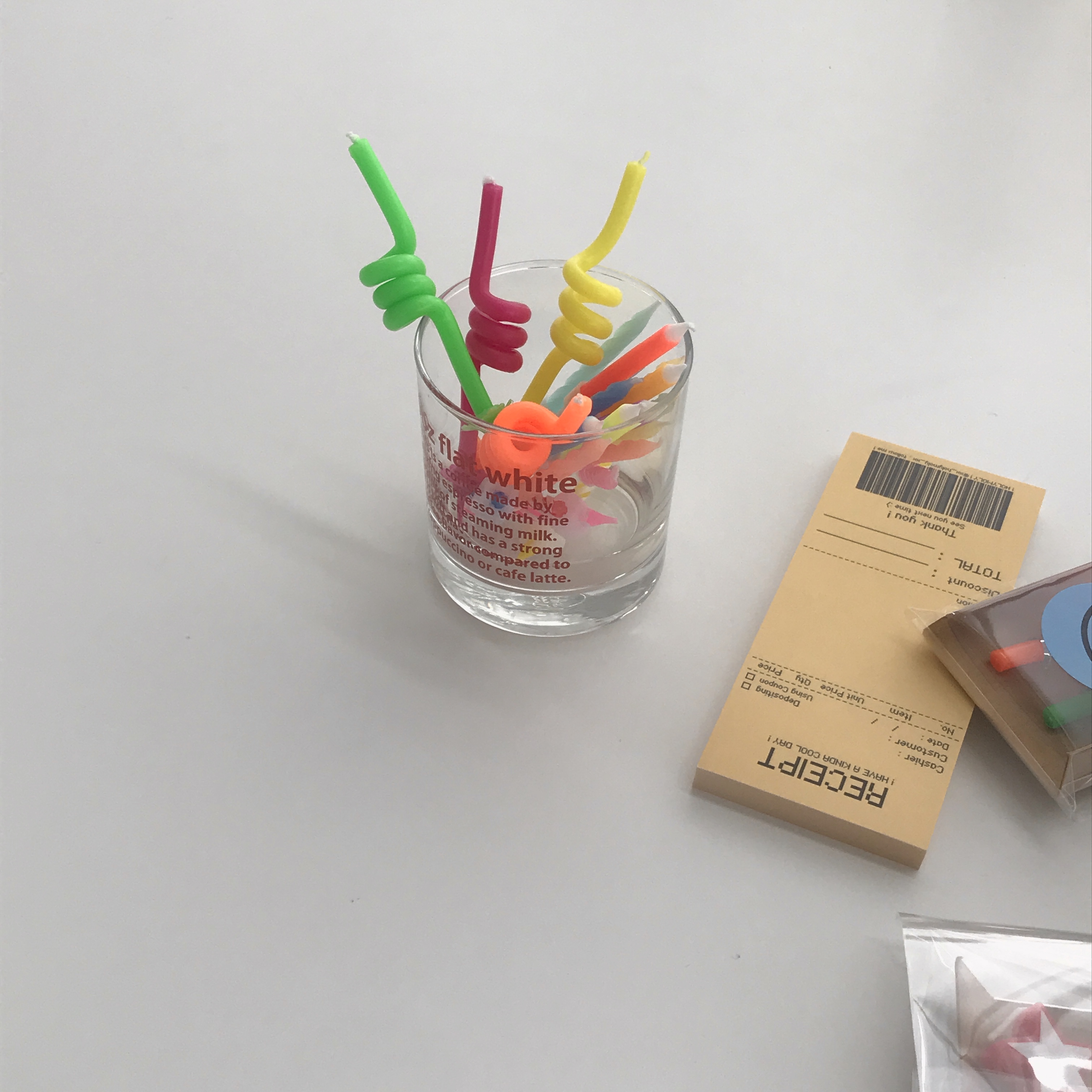 Neon tornado candle