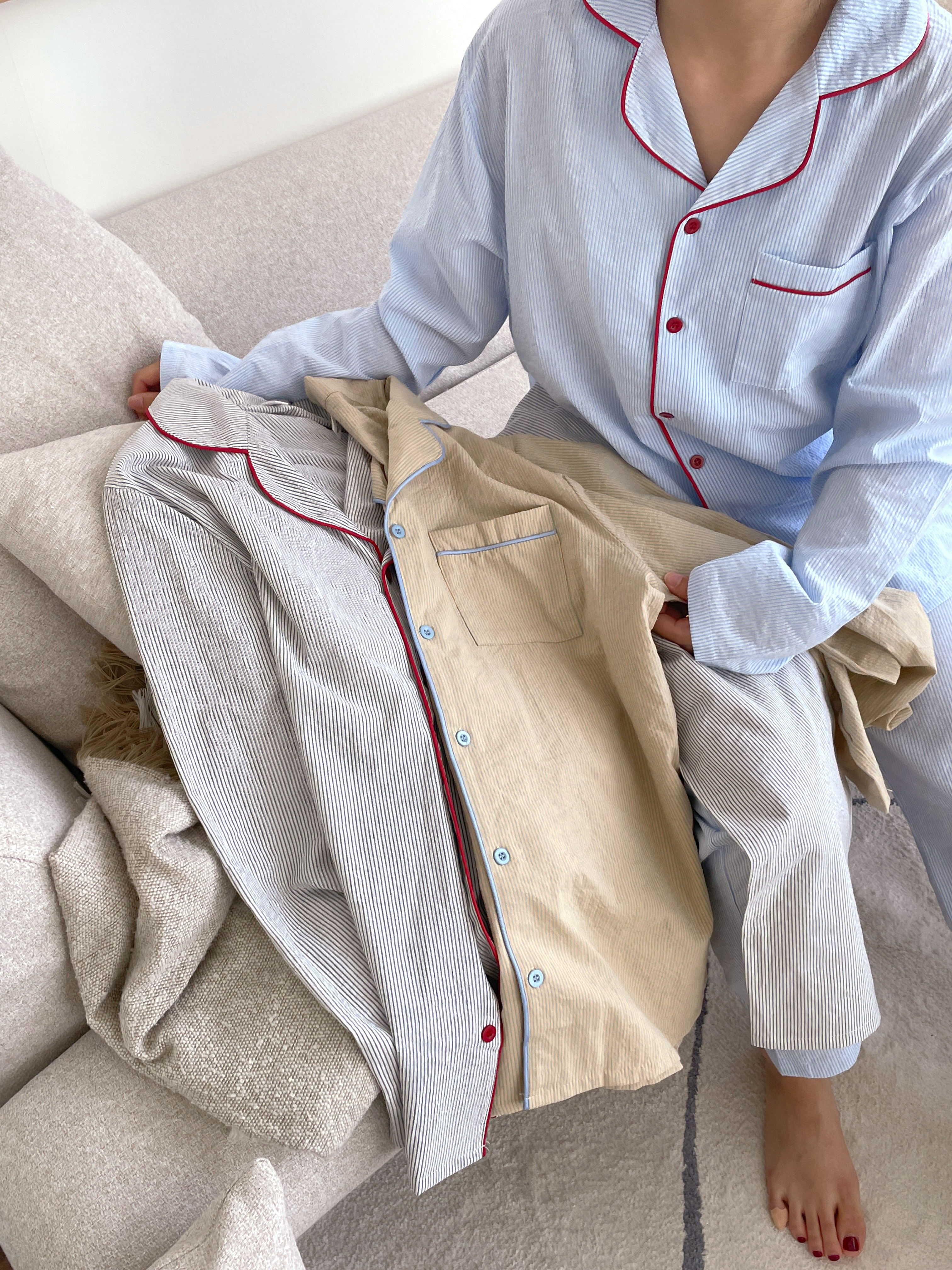 Line-stripe 3color (Blue)