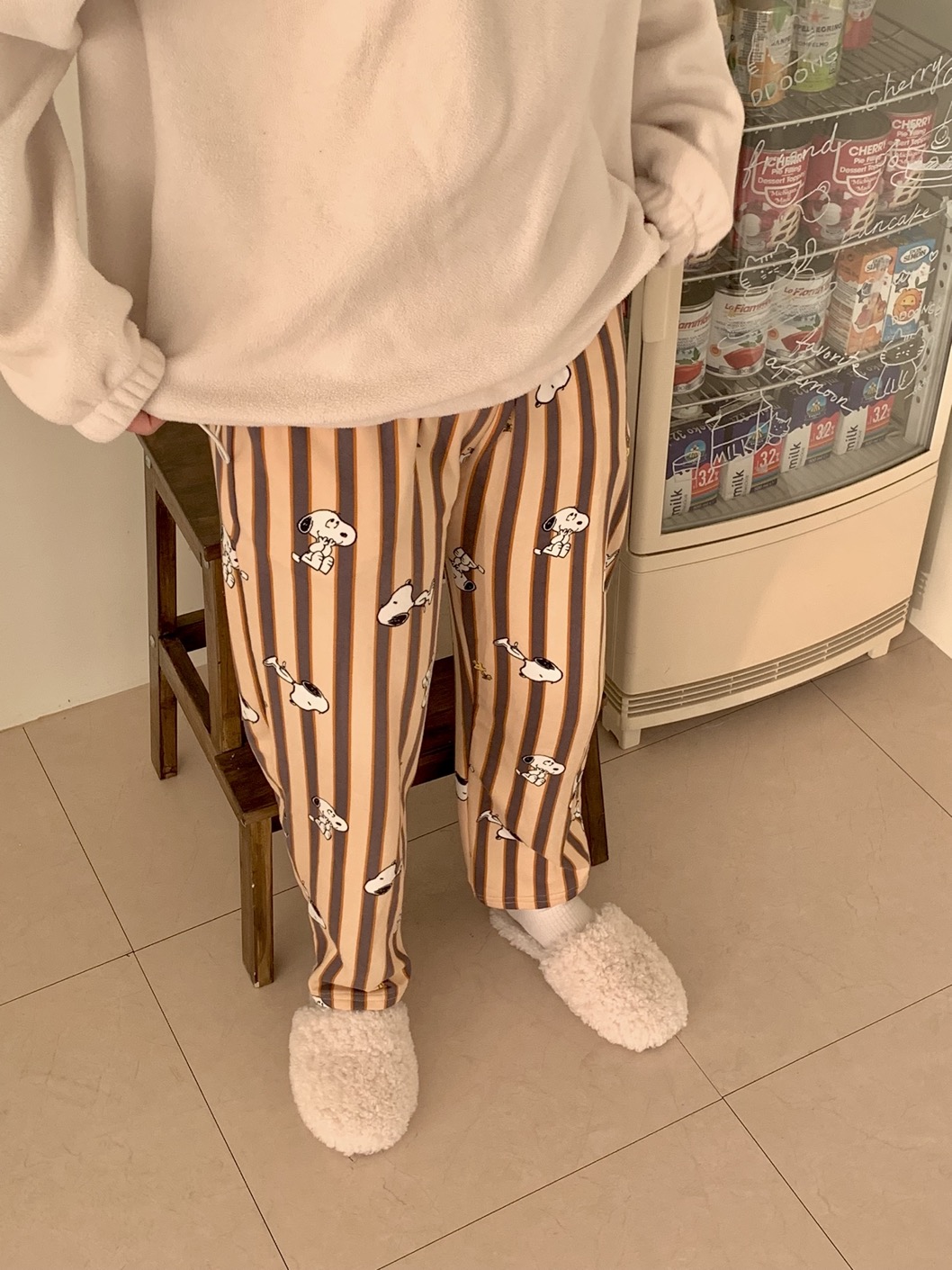 스누피 피치기모 파자마 🏡 바지만