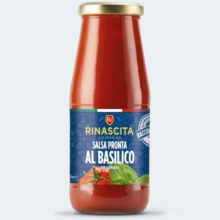 [La Rinascita] 시까뇨 토마토 바질 퓨레 410g