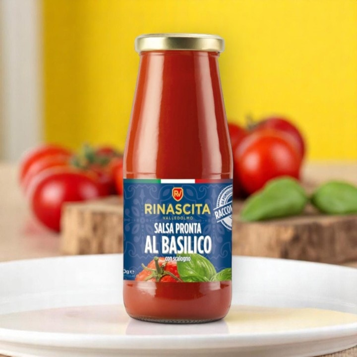 [La Rinascita] 시까뇨 토마토 바질 퓨레 410g