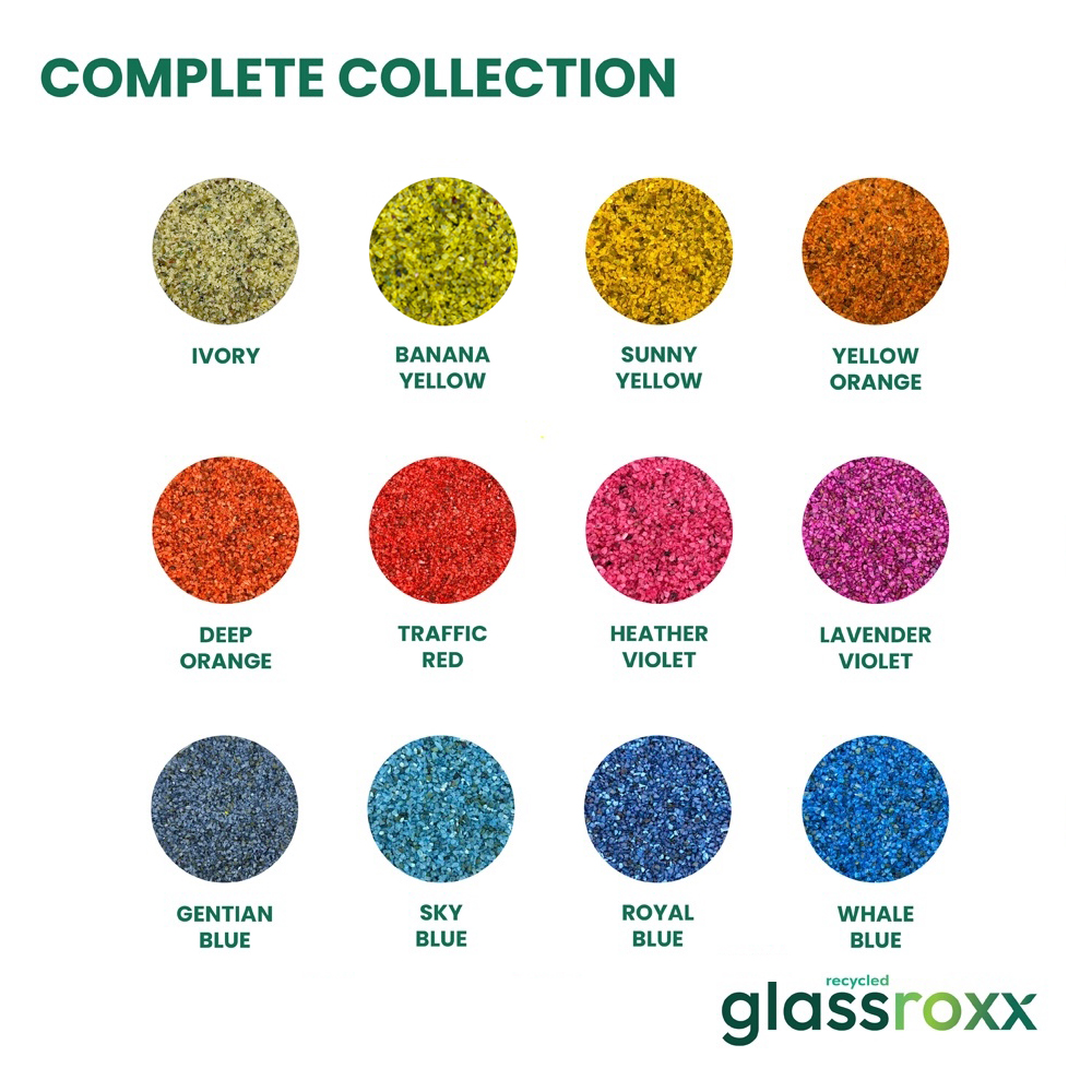 GlassRoxx® 150g – 옐로우·오렌지·레드·바이올렛·블루 시리즈