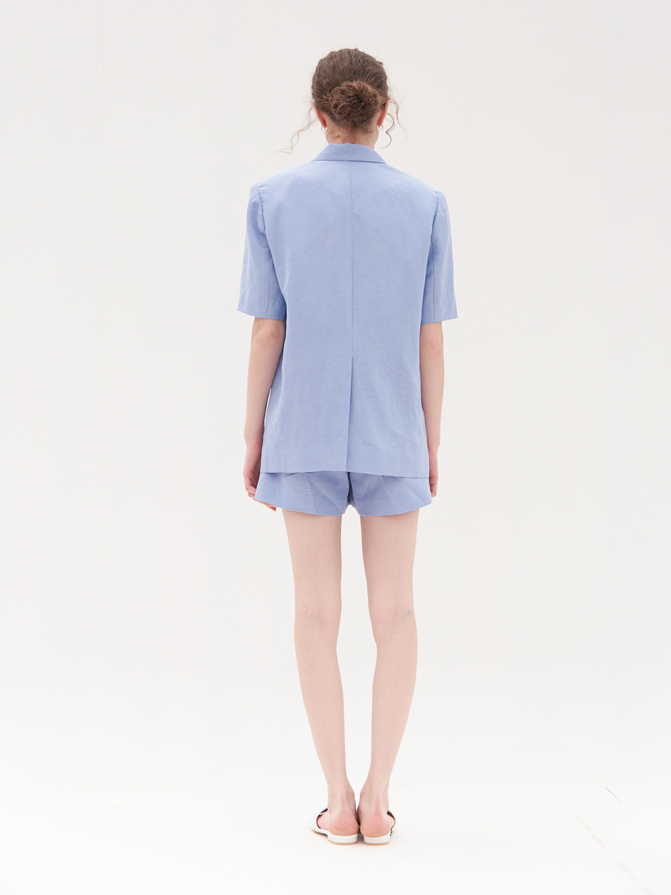 ANN TUCK DETAIL PANTS_PURPLE