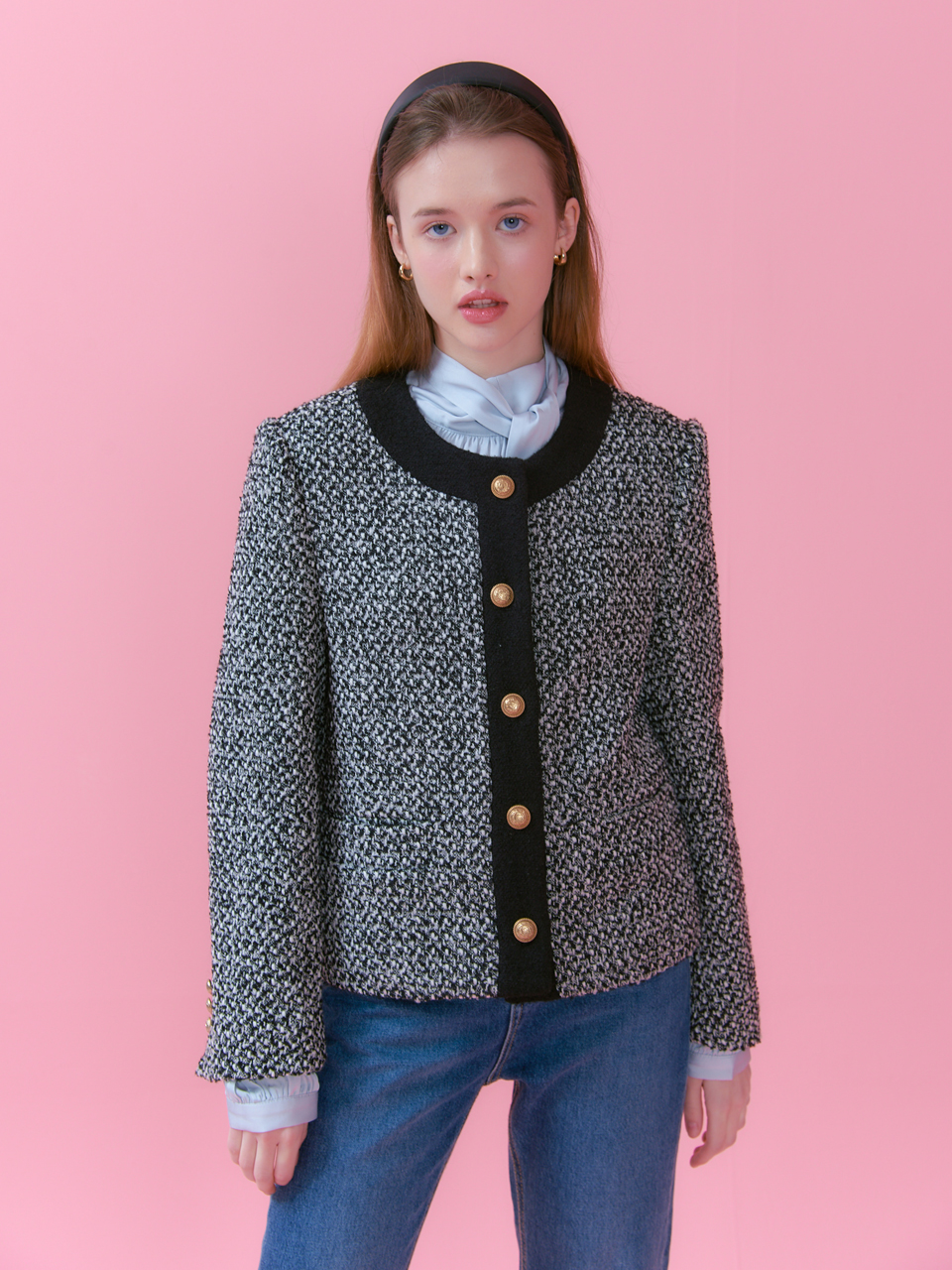 BLAIR TWEED JACKET_BLACK