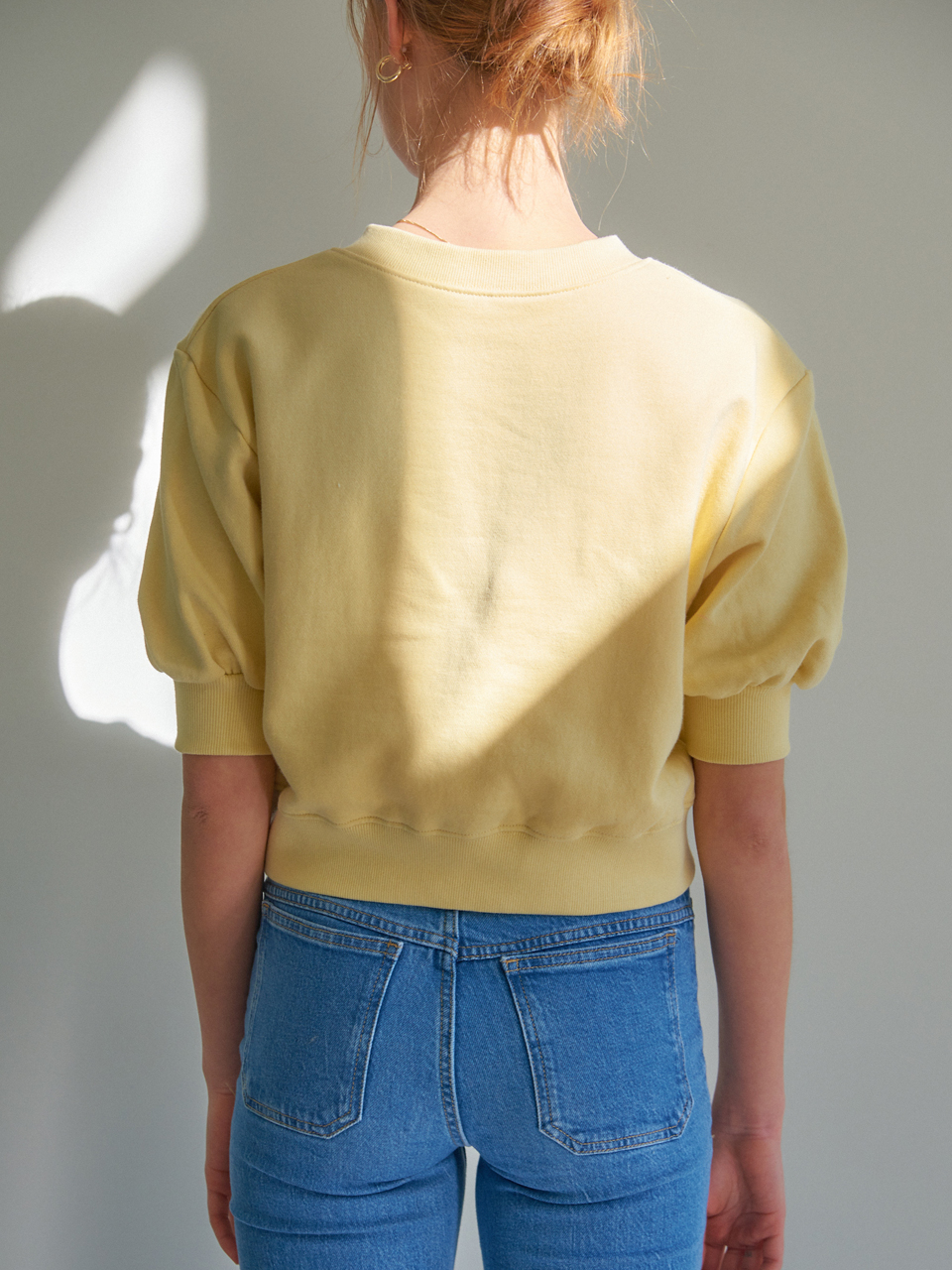 COTTON V-NECK HALF SLEEVES CARDIGAN_3COLOR