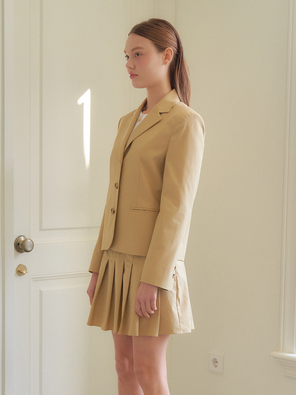 CHLOE STANDARD COTTON JACKET_BEIGE