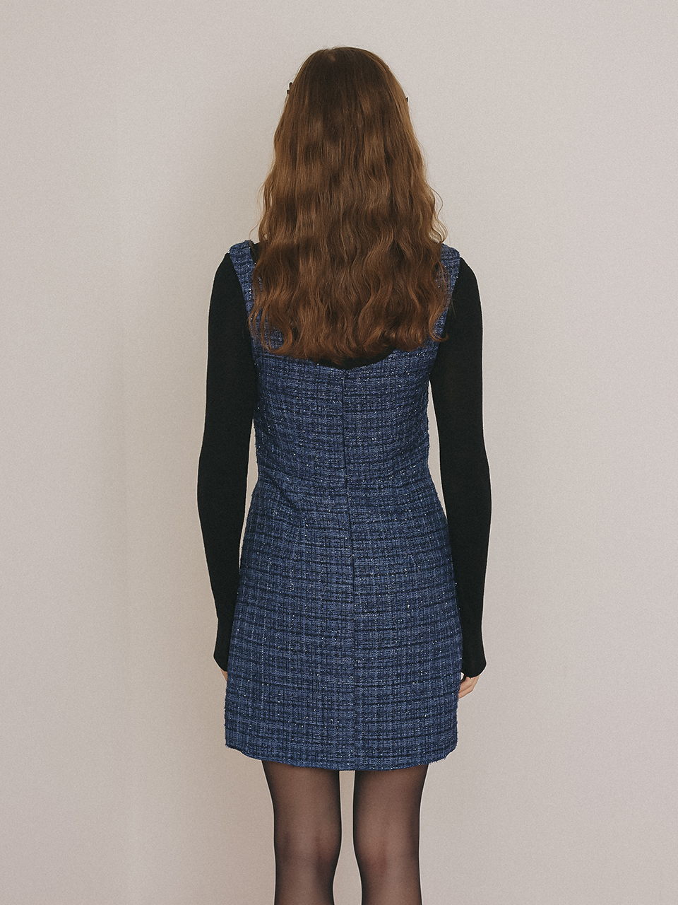 SLEEVELESS MINI DRESS_NAVY