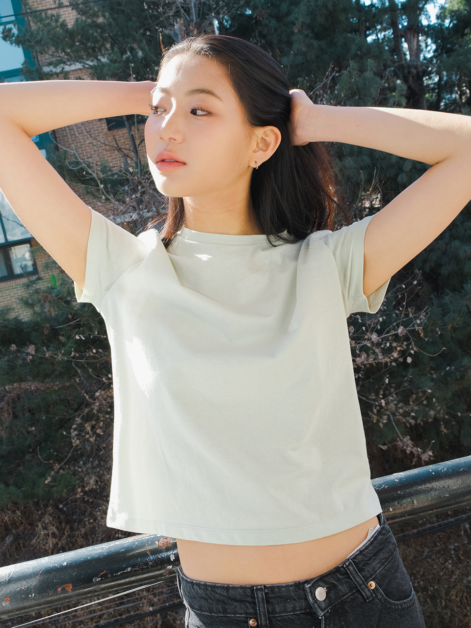 CLASSIC HALF SLEEVES T-SHIRT_MINT