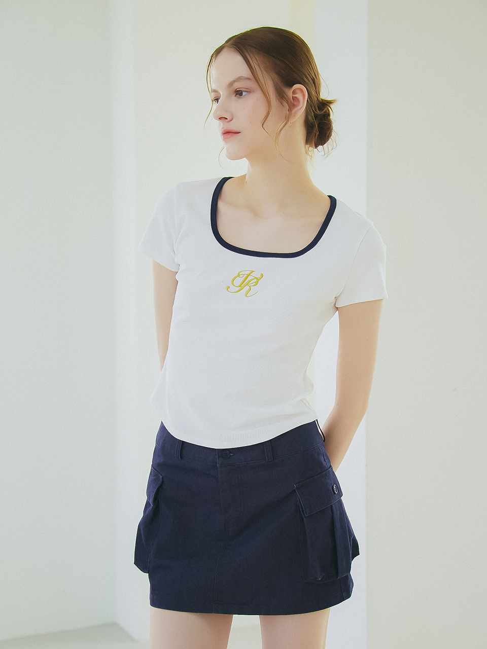 CARGO MINI SKIRT_NAVY