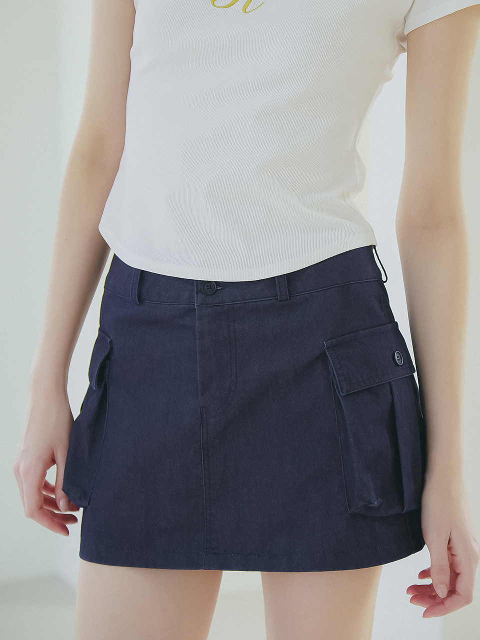 CARGO MINI SKIRT_NAVY