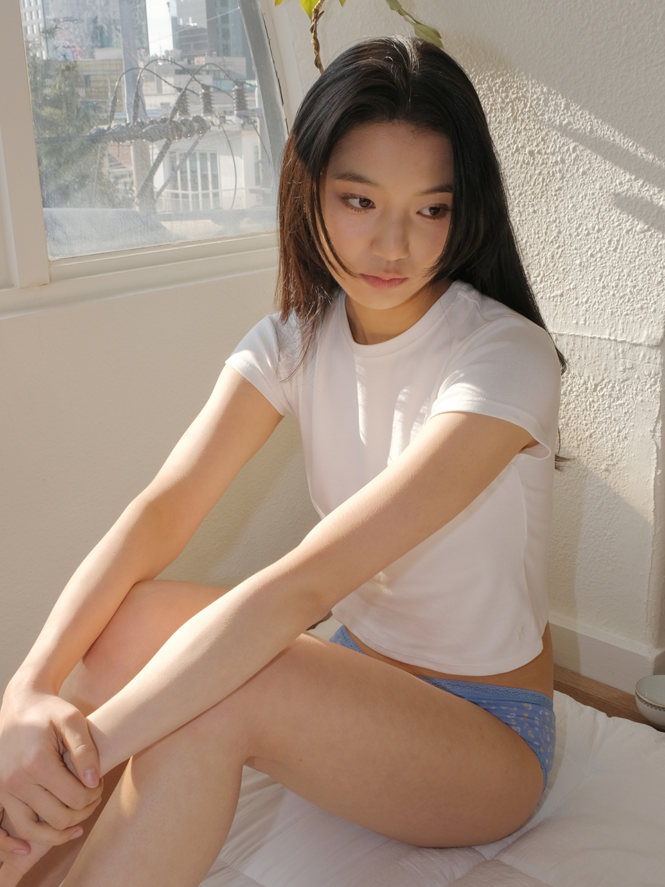 BUNNY HALF SLEEVES T-SHIRT_WHITE
