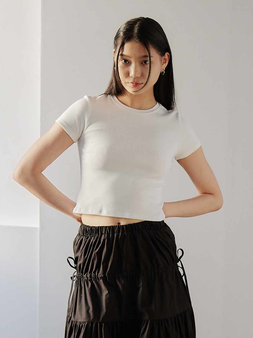 BUNNY HALF SLEEVES T-SHIRT_WHITE