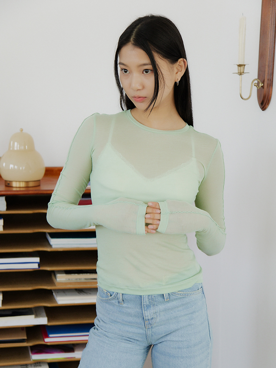 TENCEL LINE T-SHIRT_4COLOR