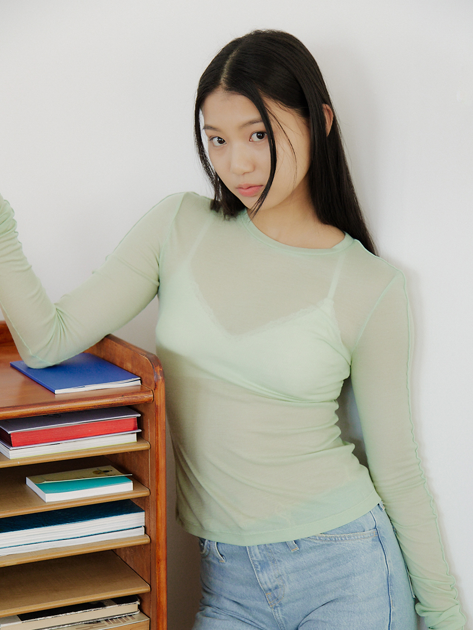 TENCEL LINE T-SHIRT_4COLOR