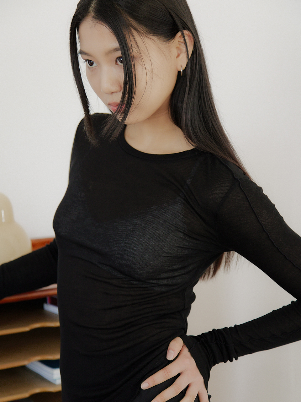 TENCEL LINE T-SHIRT_4COLOR