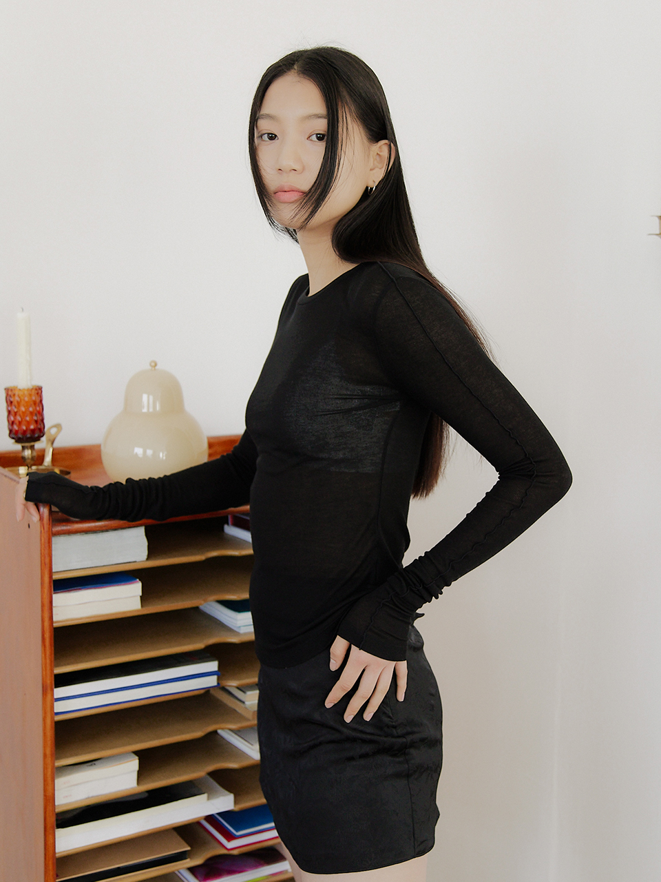 TENCEL LINE T-SHIRT_4COLOR