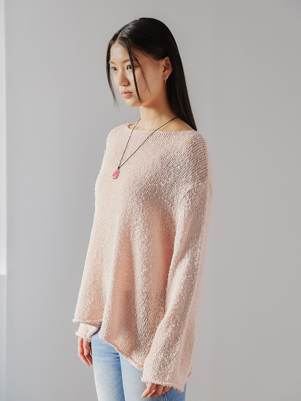 HAIRY LONG SLEEVES KNIT_4COLOR