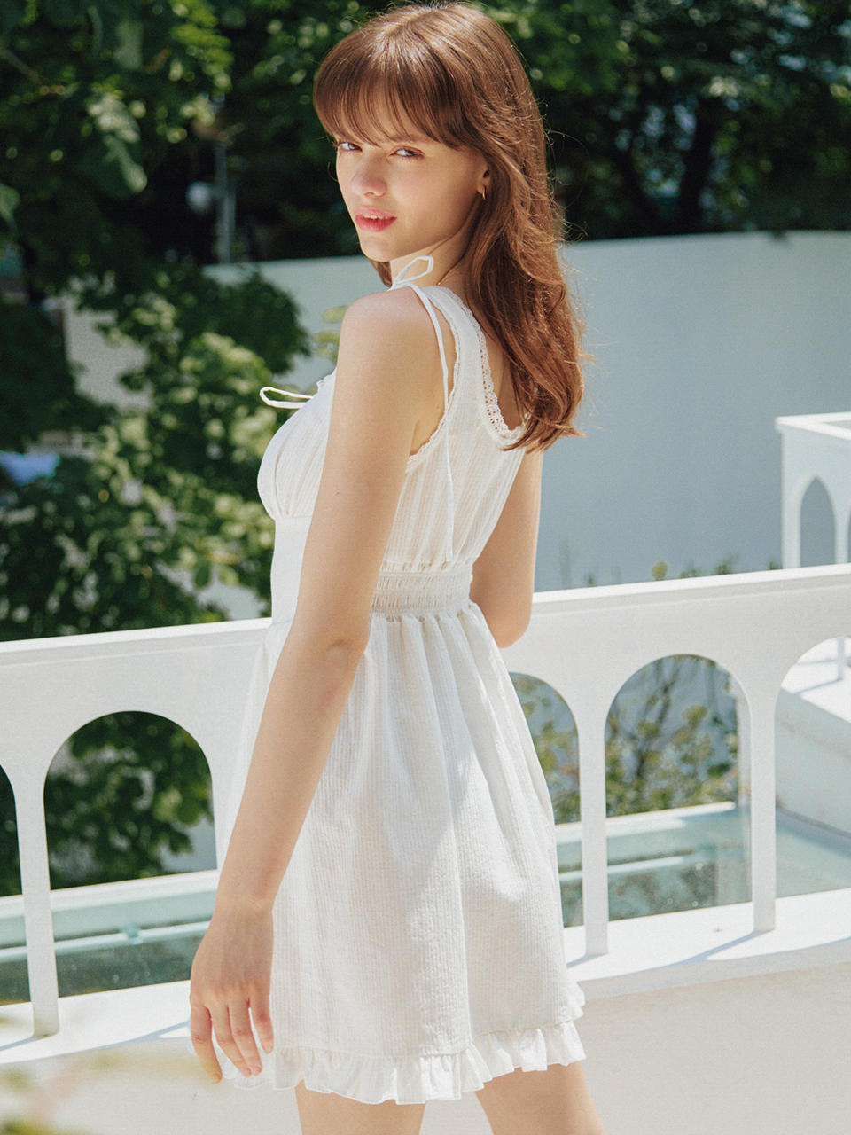 JENNY LACE DETAIL MINI DRESS_IVORY