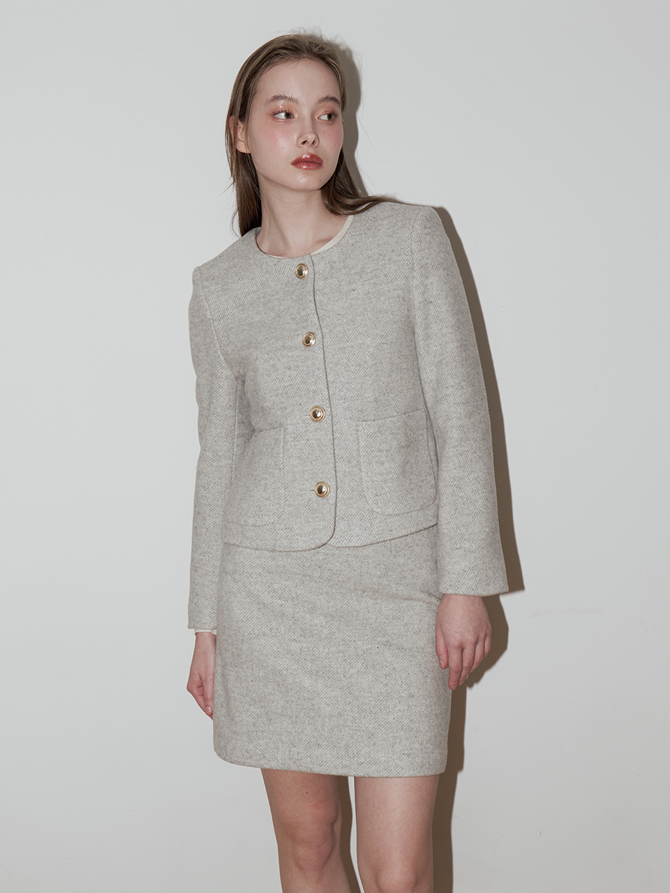 MARIE WOOL JACKET_GREY