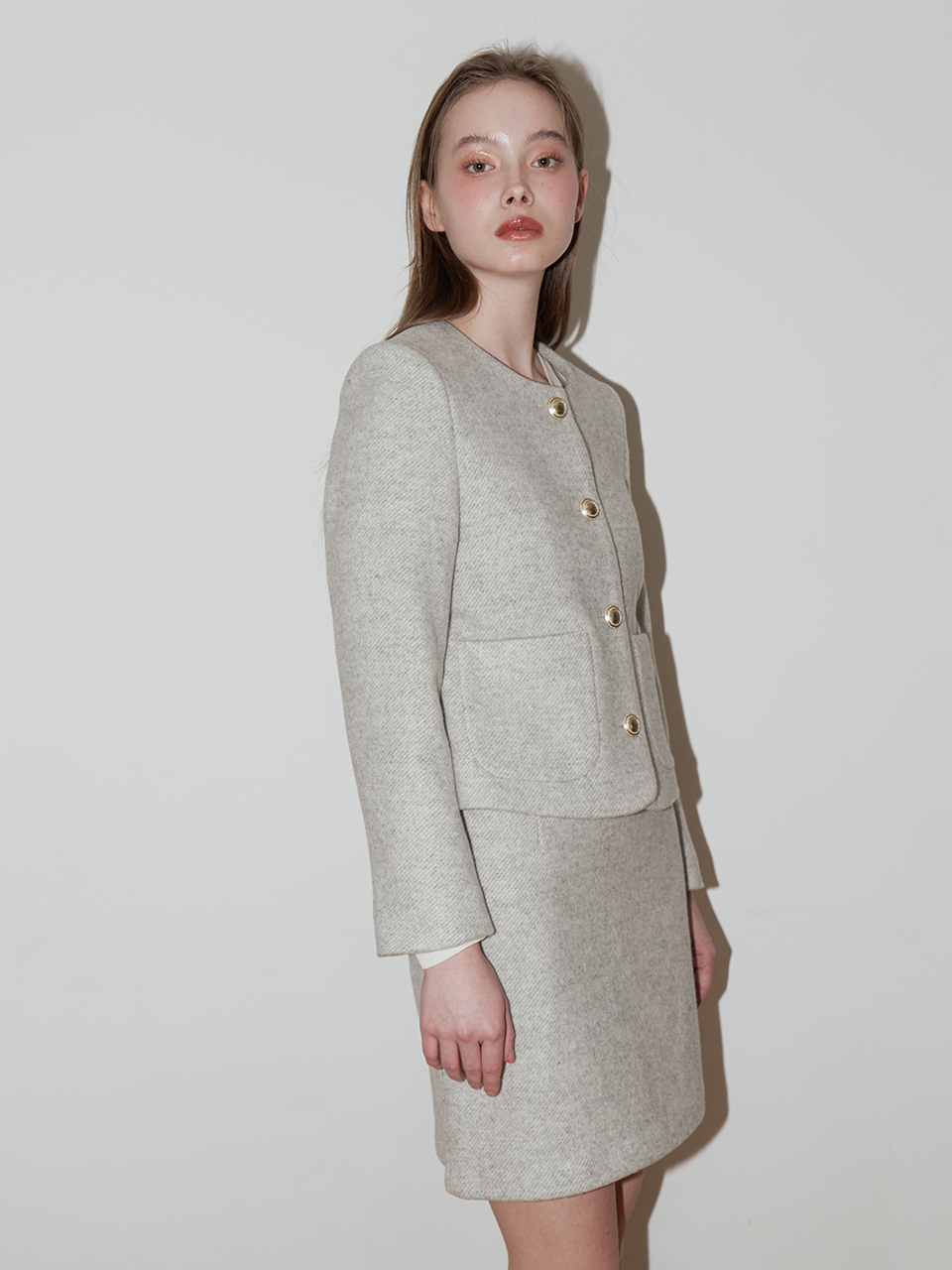 MARIE WOOL JACKET_GREY
