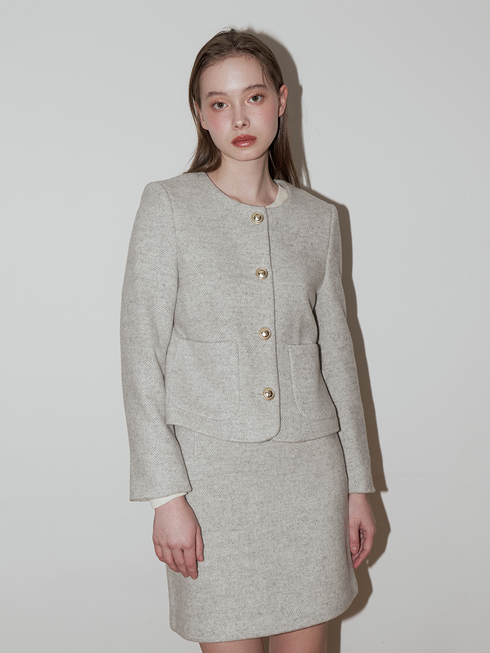 MARIE WOOL JACKET_GREY