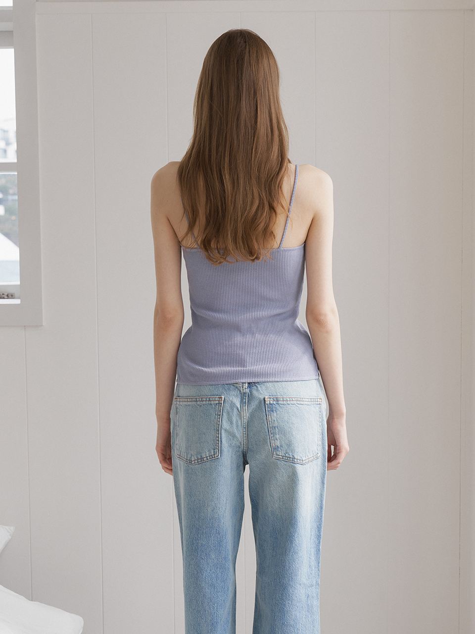 SLIT DETAIL RIBBED CAMISOLE_2COLOR