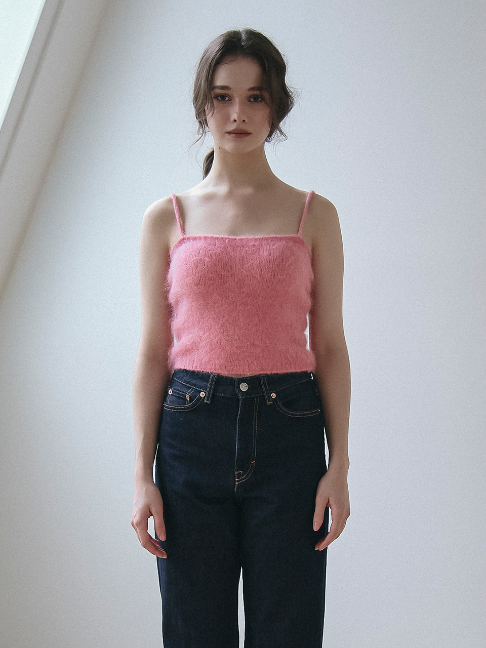 BABY ALPACA KNIT BUSTIER_PINK