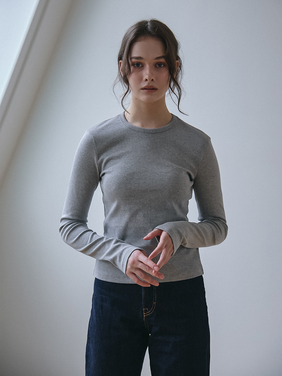BUNNY LONG SLEEVES T-SHIRT_2COLOR