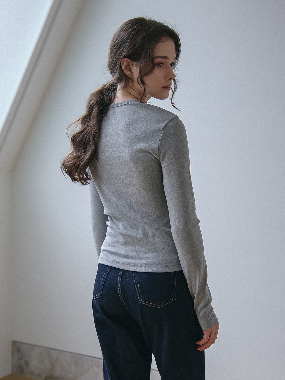 BUNNY LONG SLEEVES T-SHIRT_2COLOR