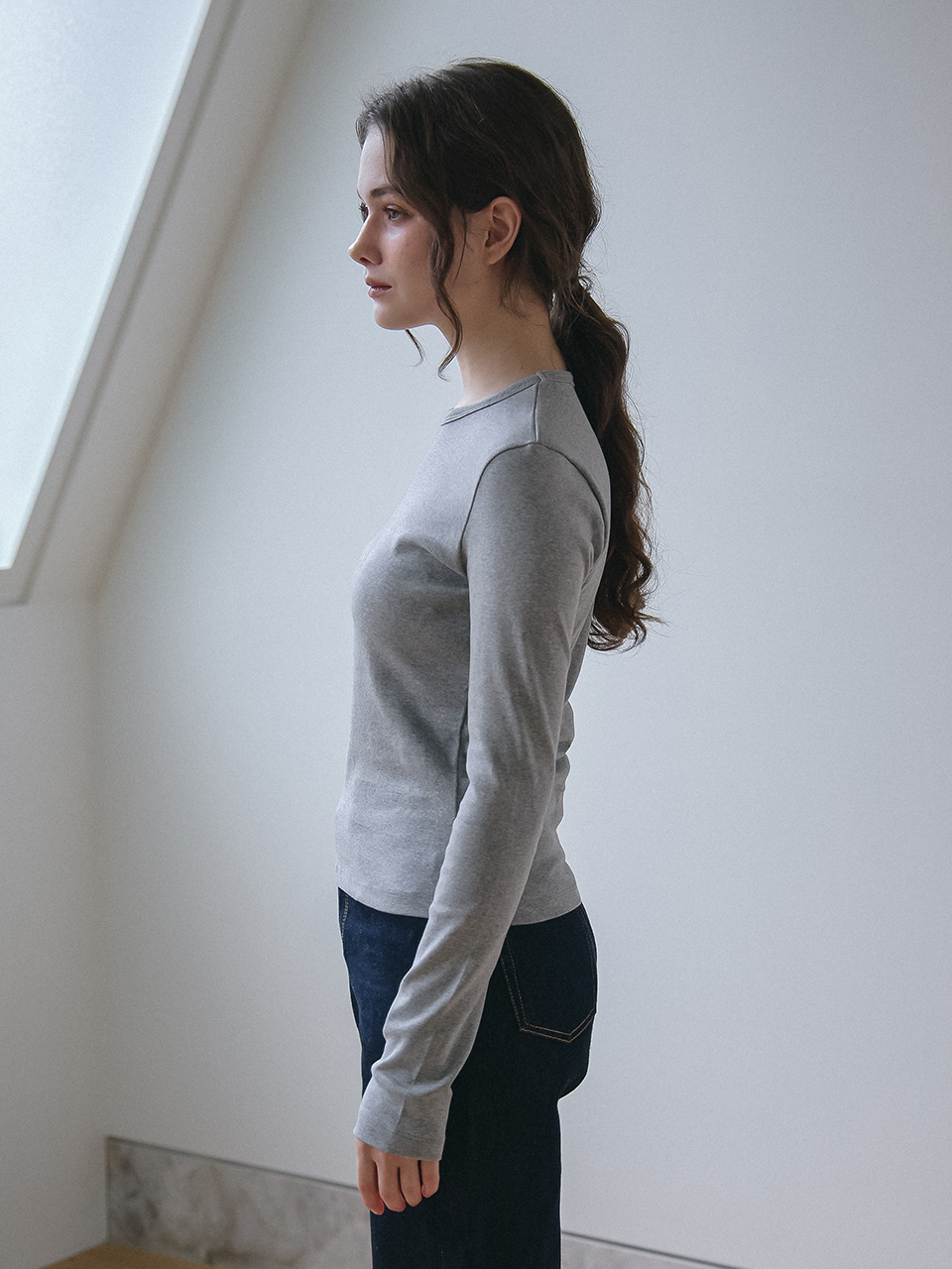 BUNNY LONG SLEEVES T-SHIRT_2COLOR