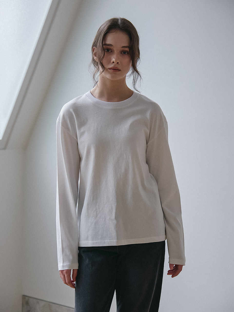 BASIC LONG SLEEVES T-SHIRT_2COLOR