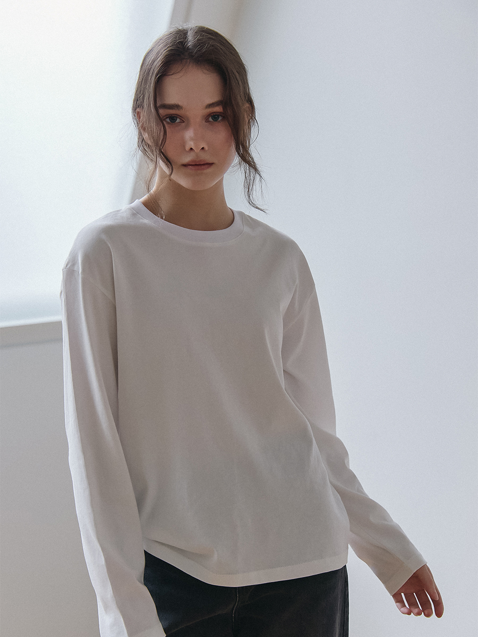 BASIC LONG SLEEVES T-SHIRT_2COLOR