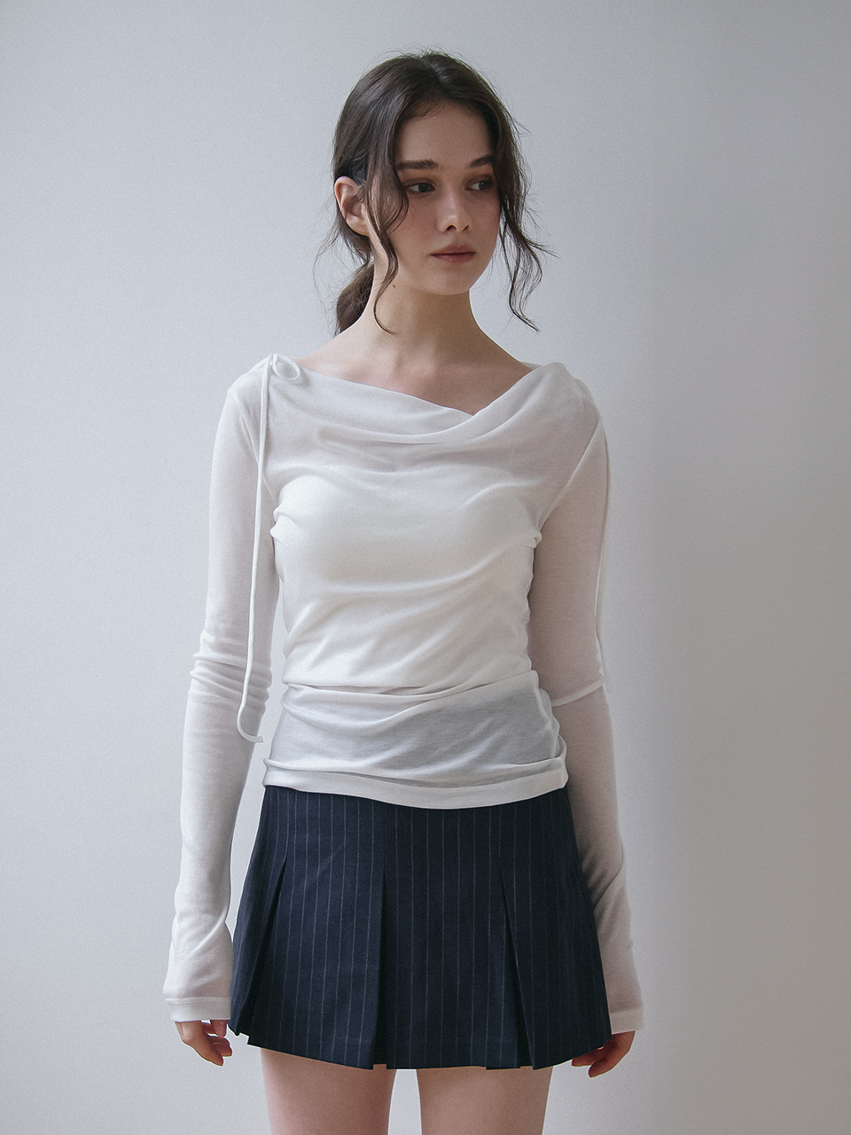 (REFURB) 65% DRAPED STRING TOP_WHITE