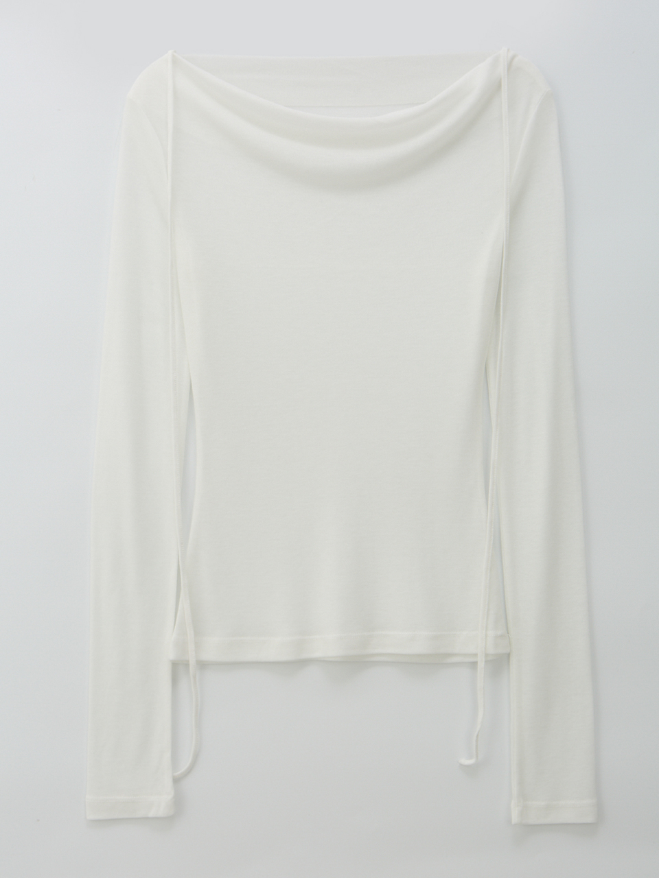 (REFURB) 65% DRAPED STRING TOP_WHITE