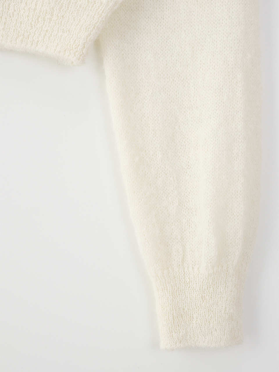 ALPACA BLEND KNIT CARDIGAN_IVORY